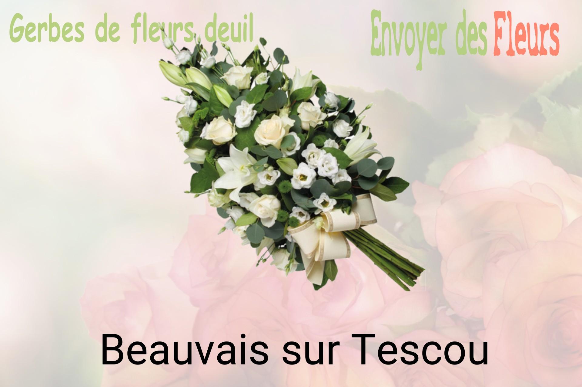 Gerbe de fleurs de deuil livrée à Beauvais-sur-Tescou